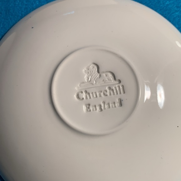 Lot of 5 BLUE WILLOW SAUCERS CHURCHILL ENGLAND  Mint! - Picture 4 of 5